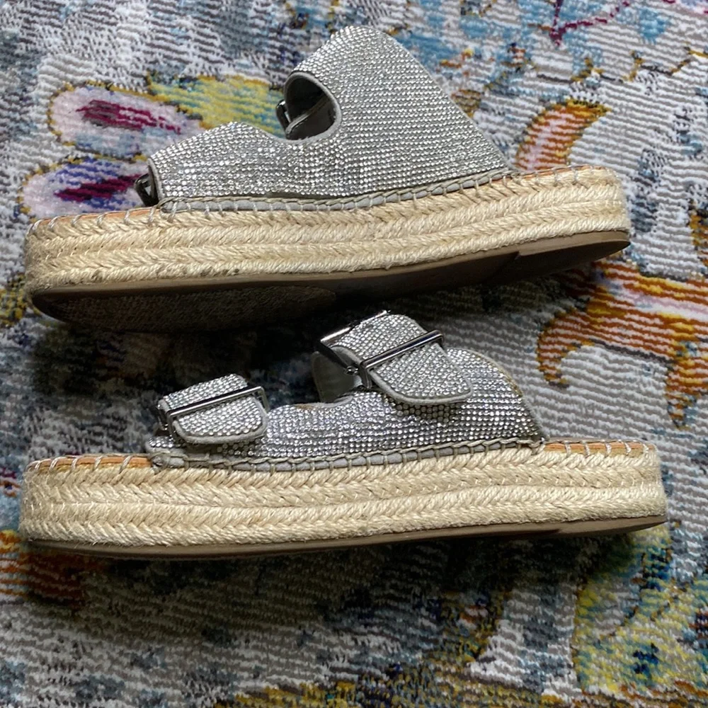 Giani Bini Silver Espadrille Sandal